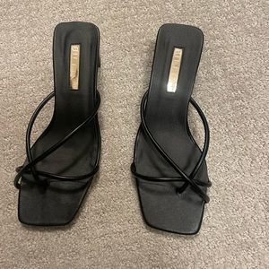 Billini Giovana black strappy sandals with heel